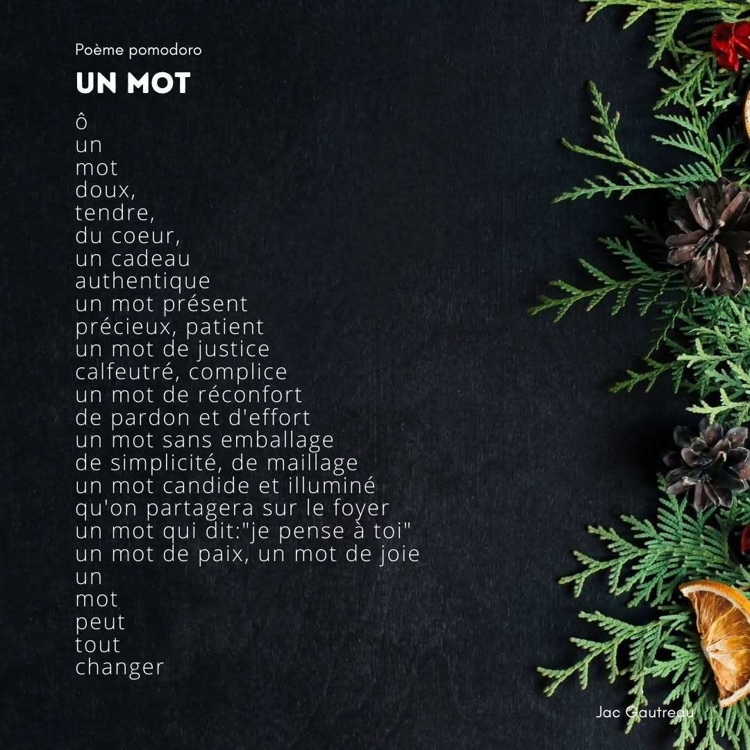 Poème du 2020-12-25